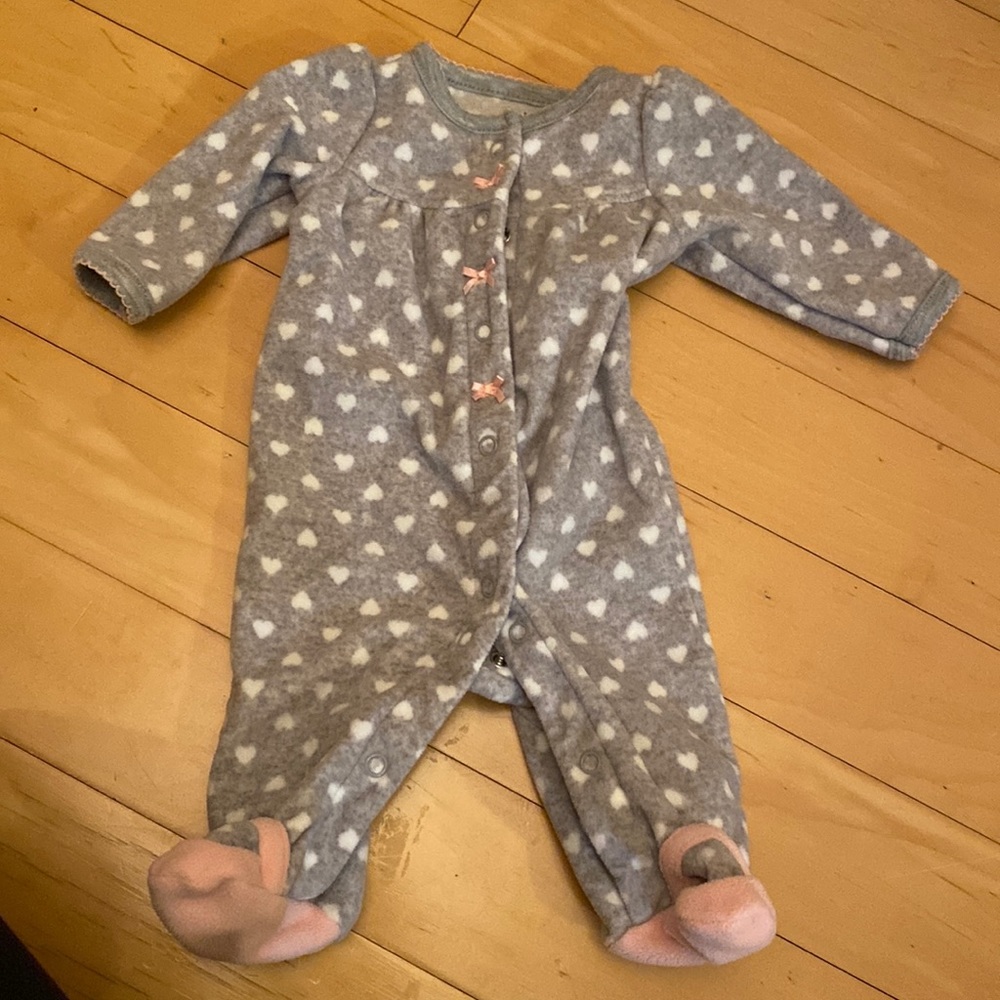 Newborn fleece sleeper simple joy carters